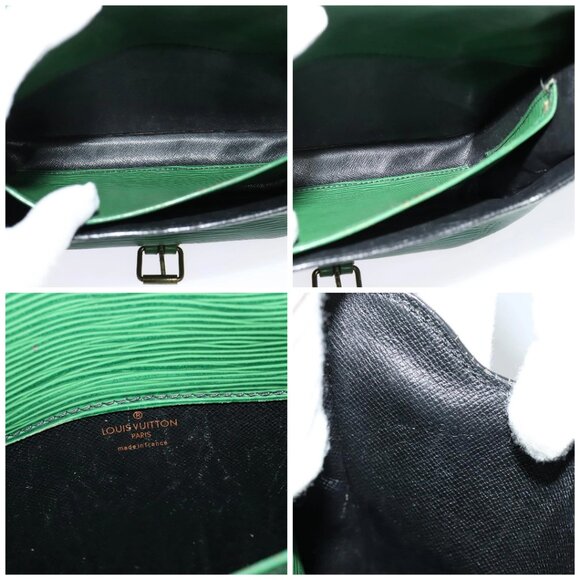 LOUIS VUITTON Epi Cartouchiere MM Shoulder Bag Green M52244 LV Auth 125397 - Picture 15 of 16